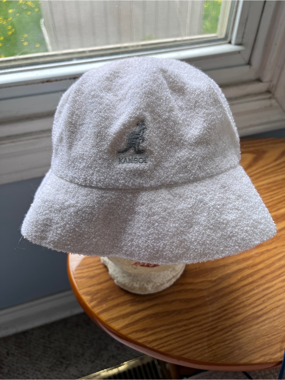 Kangol White Terry Bucket Hat